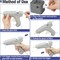 Hot Glue Gun, Fast Preheating Hot Melt Glue Gun with 20 Glue Sticks, Hot Glue Gun Full Size for Making Decoration School DIY Crafts Projects Home Repairs(40W Gray)